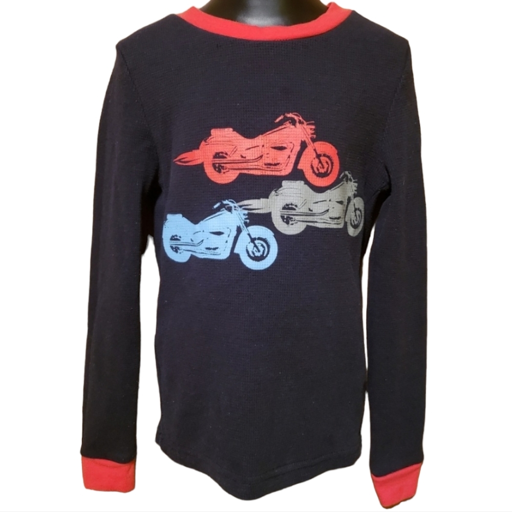 Boy's Motor Sports Bike Thermal Long Sleeve Shirt